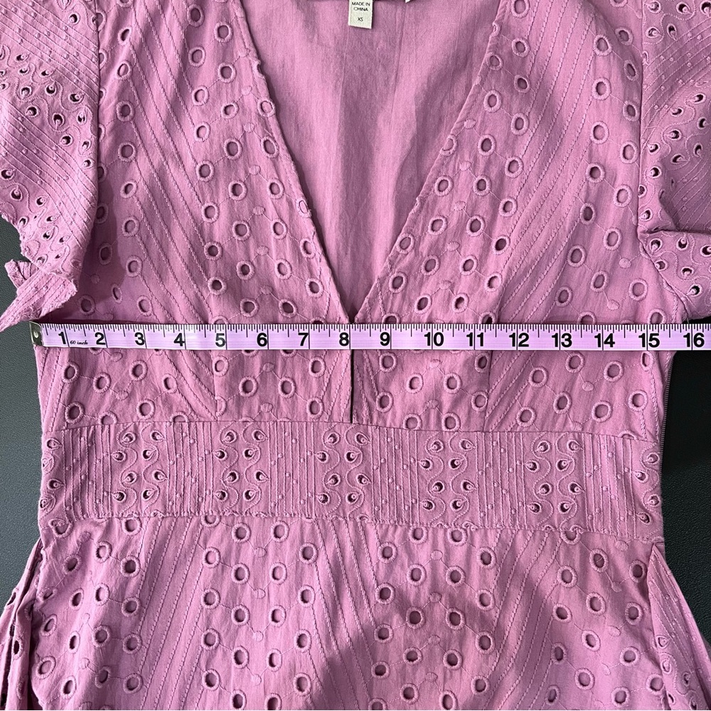 Anthropologie Dolan Patsy Eyelet Wrap Dress Size XS - Picture 11 of 12